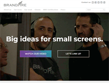 Tablet Screenshot of brandfire.com